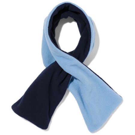 Omkeerbare babysjaal fleece (blauw)