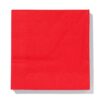 Papieren servetten rood 33x33 - 20 stuks (rood)
