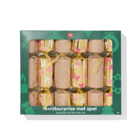 Party crackers goud - 6 stuks
