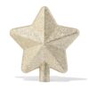Piek ster 11x6.5x12cm glas goud