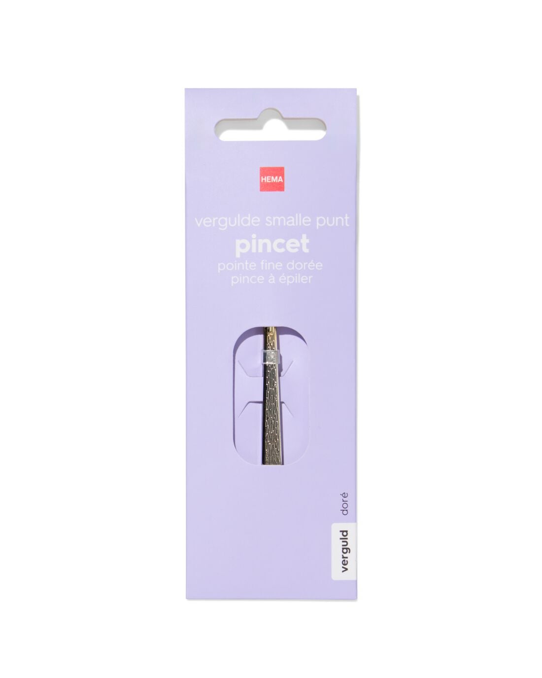 Pincet met vergulde smalle punt