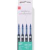 Rollerbalpennen 0.5mm blauwschrijvend - 4 stuks
