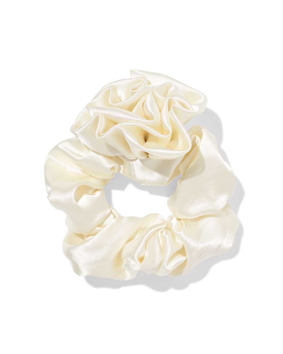 Satijnen scrunchie roos