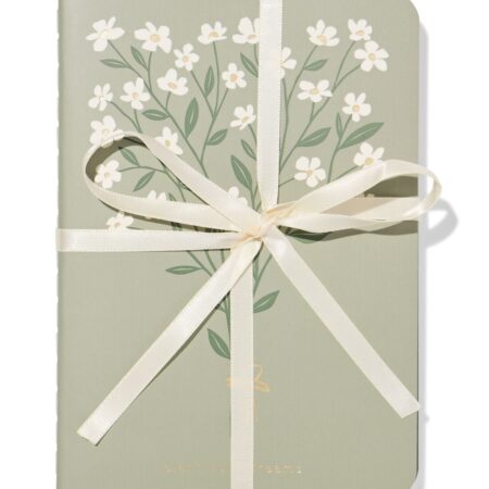 Schrift A6 bloemen - 3 stuks (multicolor)