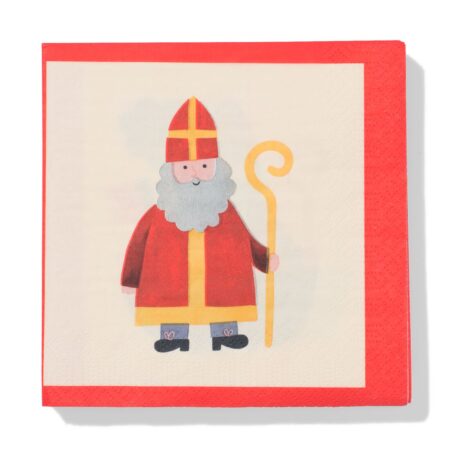 Servetten 33x33cm Sint