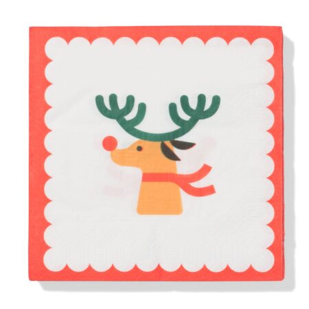 Servetten 33x33cm papier Kerst - 20 stuks