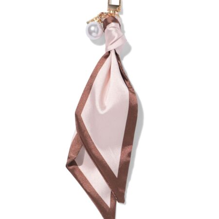 Sleutelhanger sjaal roze