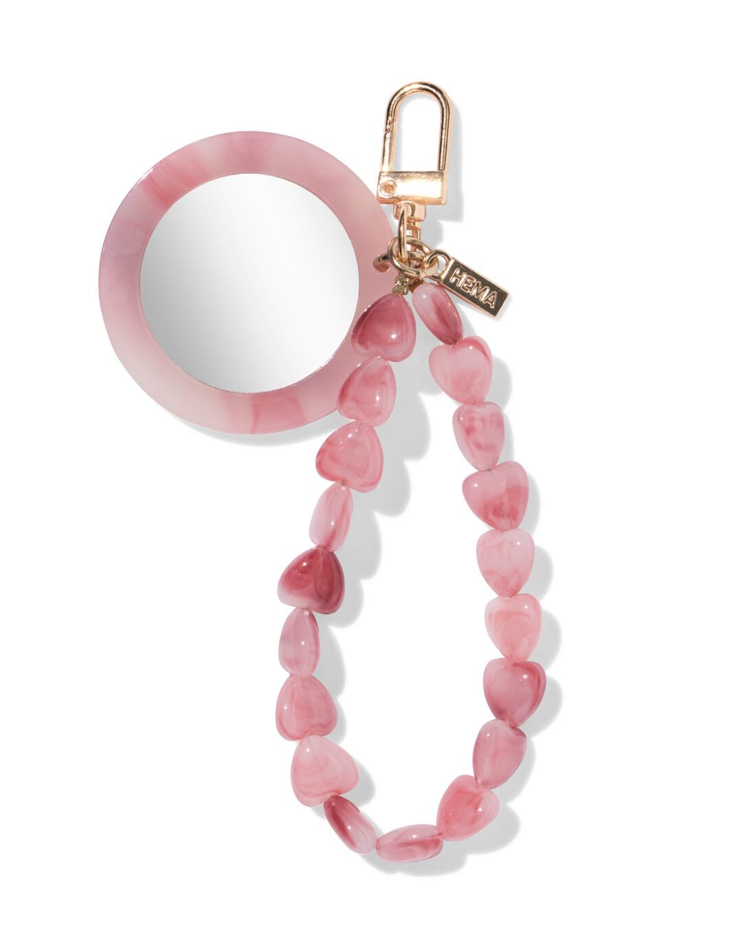 Sleutelhanger spiegel roze