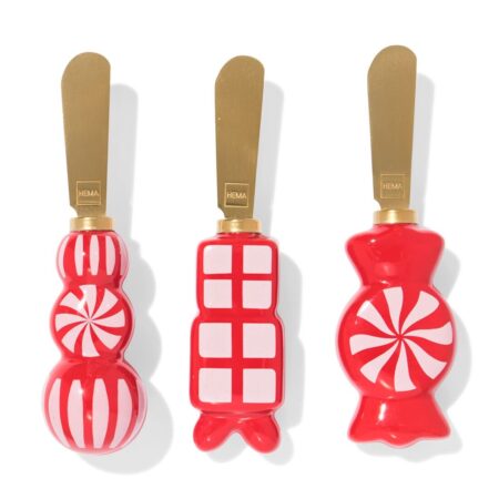 Smeermesjes 12cm rvs - 3 stuks