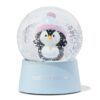 Sneeuwbol ⌀6.5x8.5cm pinguïn (lichtblauw)
