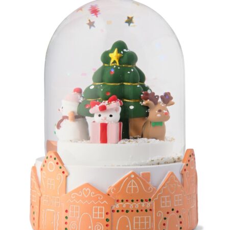 Sneeuwbol ⌀8x13.5cm peperkoekhuisje