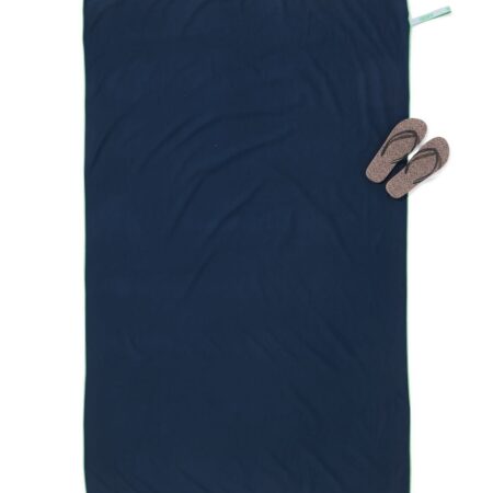 Strandlaken 110x175cm microvezel donkerblauw (blauw)
