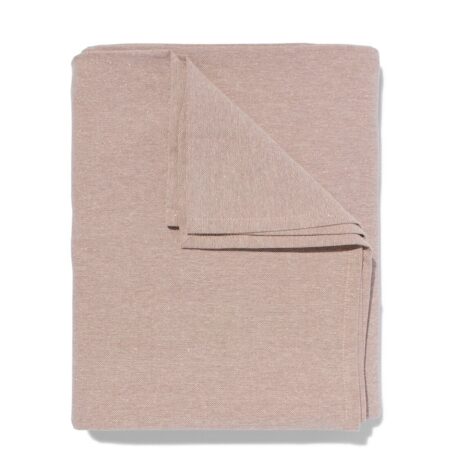 Tafelkleed chambray katoen beige/goud 140x240 (zand)