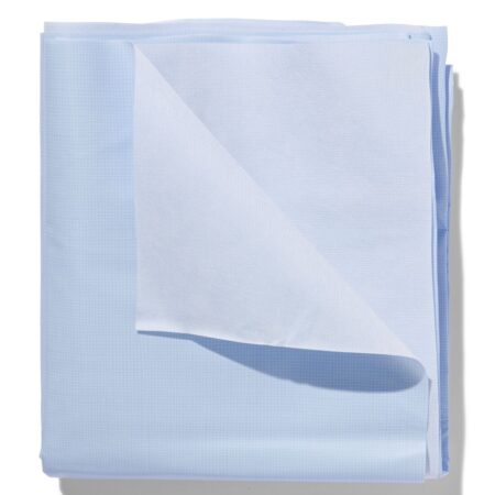 Tafelzeil ruitjes 140x240 polyester (blauw)