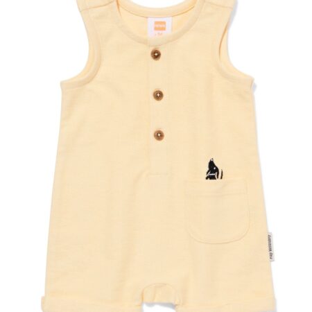 Takkie en Siepie babyjumpsuit jersey lichtgeel