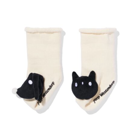 Takkie en Siepie babysokken met belletje beige