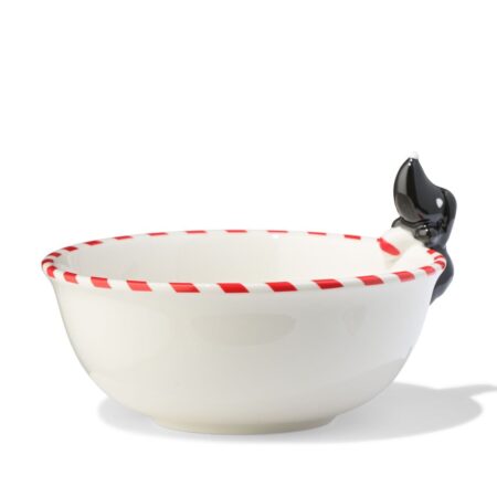 Takkie schaal 16.5x15x10cm keramiek (wit)
