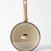 Tefal hapjespan Ø24cm keramisch PFAS-vrij met deksel (beige)