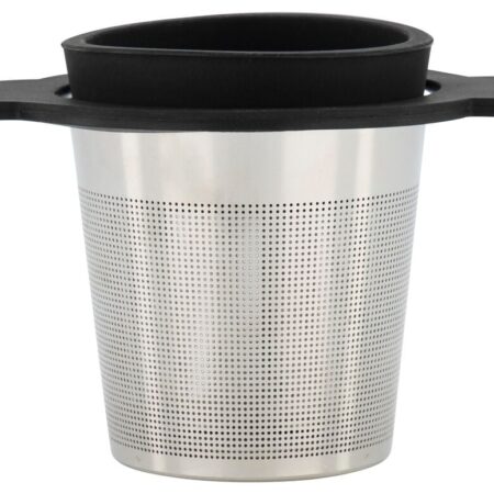 Theefilter met siliconen dop