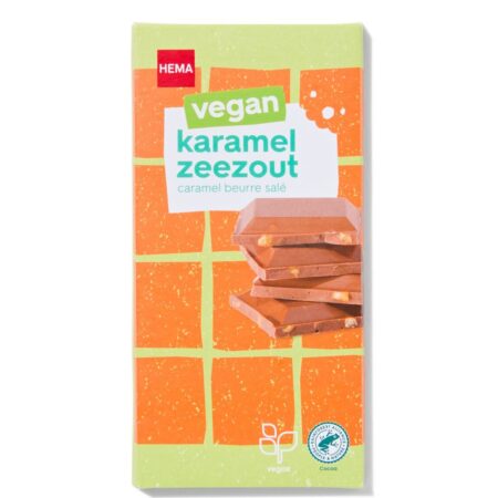 Vegan reep karamel zeezout 90gram