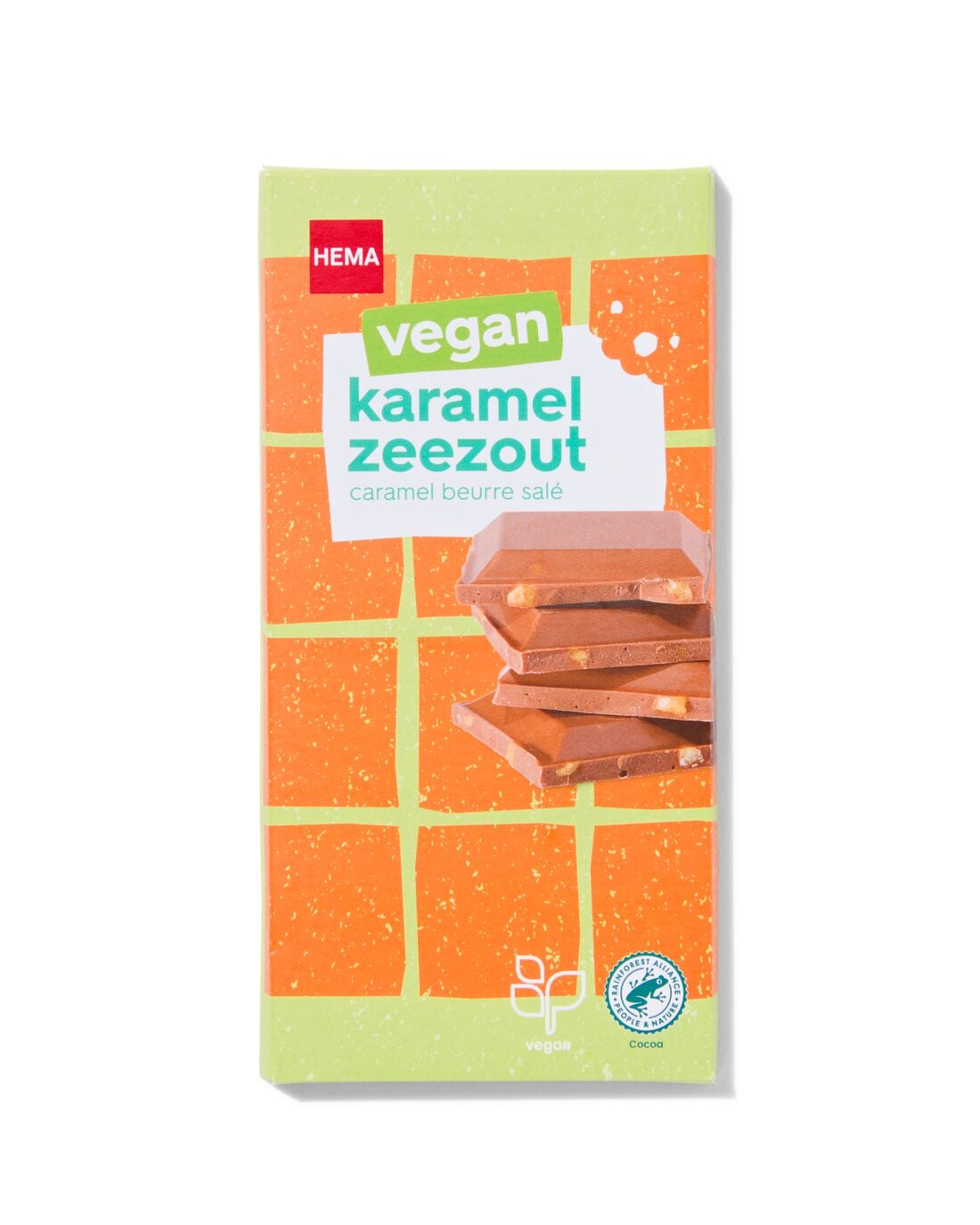 Vegan reep karamel zeezout 90gram
