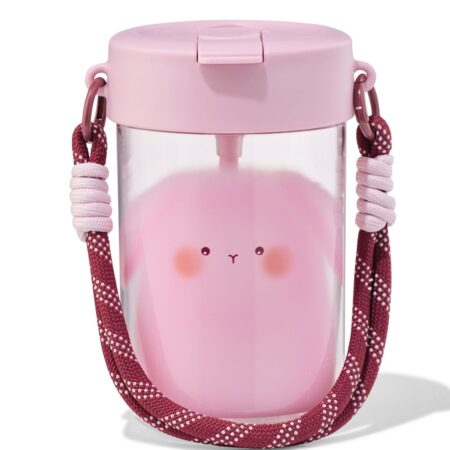 Waterfles 450ml met bandje konijn
