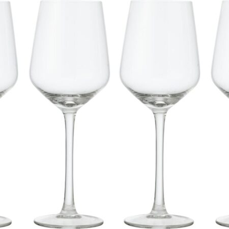 Wittewijnglazen 350ml - 4 stuks (transparant)