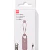 Zelfverdediging sleutelhanger 9x3x1.5cm bordeauxrood