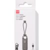 Zelfverdediging sleutelhanger 9x3x1.5cm zwart