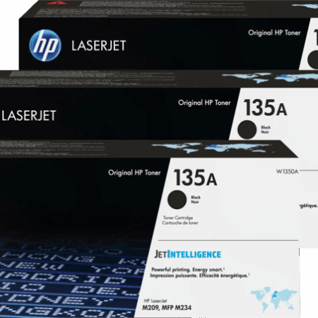 HP 135A LaserJet Toner Zwart (3 stuks)