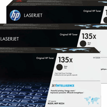 HP 135X LaserJet Toner Zwart (3 stuks)