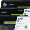 HP 220A LaserJet Toner Cyaan (3 stuks)