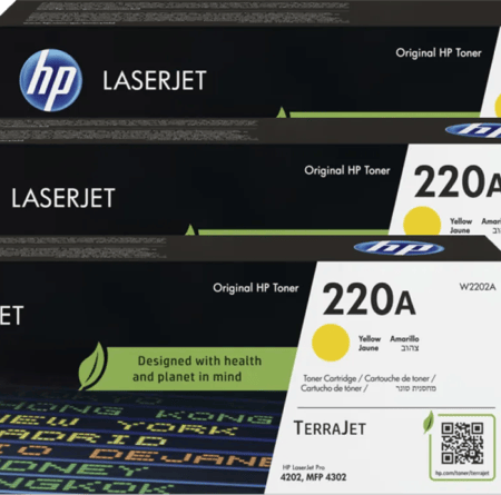 HP 220A LaserJet Toner Geel (3 stuks)