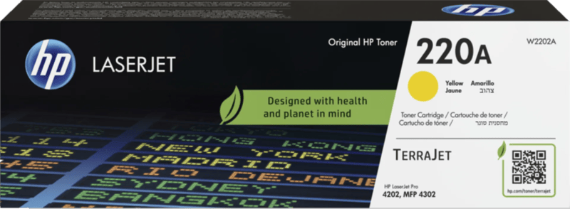 HP 220A LaserJet Toner Geel