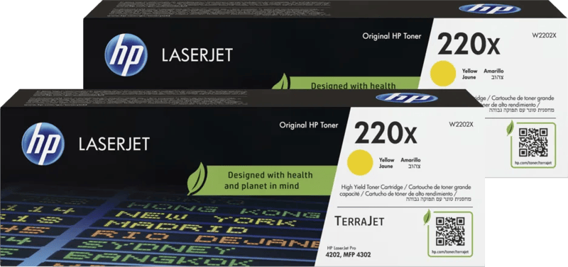 HP 220X LaserJet Toner Geel (2 stuks)
