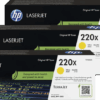 HP 220X LaserJet Toner Geel (3 stuks)