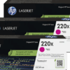 HP 220X LaserJet Toner Magenta (3 stuks)