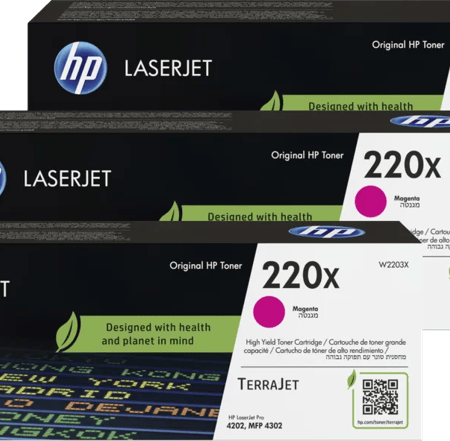 HP 220X LaserJet Toner Magenta (3 stuks)