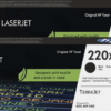 HP 220X LaserJet Toner Zwart (2 stuks)