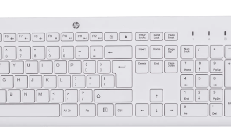 HP 230 Draadloos Toetsenbord en Muis Wit QWERTY