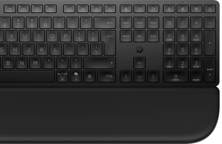 HP 580C Multi-Device Dual-Mode Toetsenbord en Muis met polssteun QWERTY