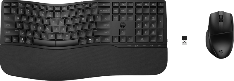 HP 680 Comfort Dual-Mode Keyboard and Mouse Combo-QWERTY- ISO layout