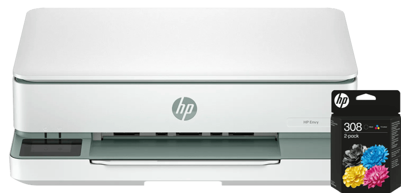 HP ENVY 6130e + 1 set extra cartridges