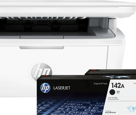 HP LaserJet M140w MFP + 2 extra zwarte toners