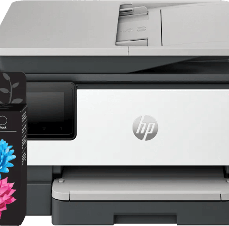 HP OfficeJet Pro 8124e + 1 set extra cartridges