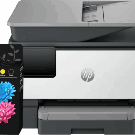 HP OfficeJet Pro 9120e + 1 set extra cartridges