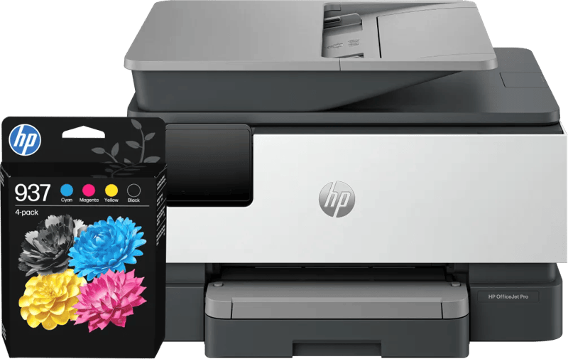 HP OfficeJet Pro 9120e + 1 set extra cartridges