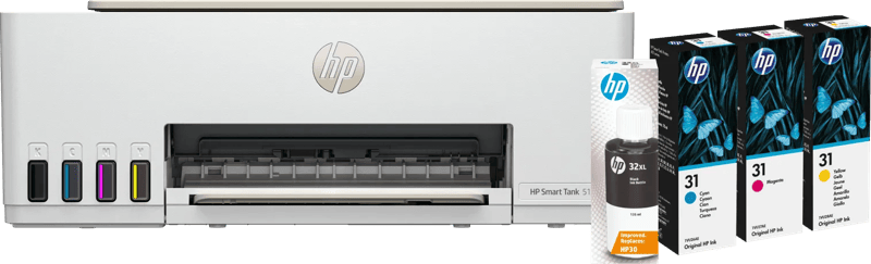 HP Smart Tank 5107 + 1 set extra inkt