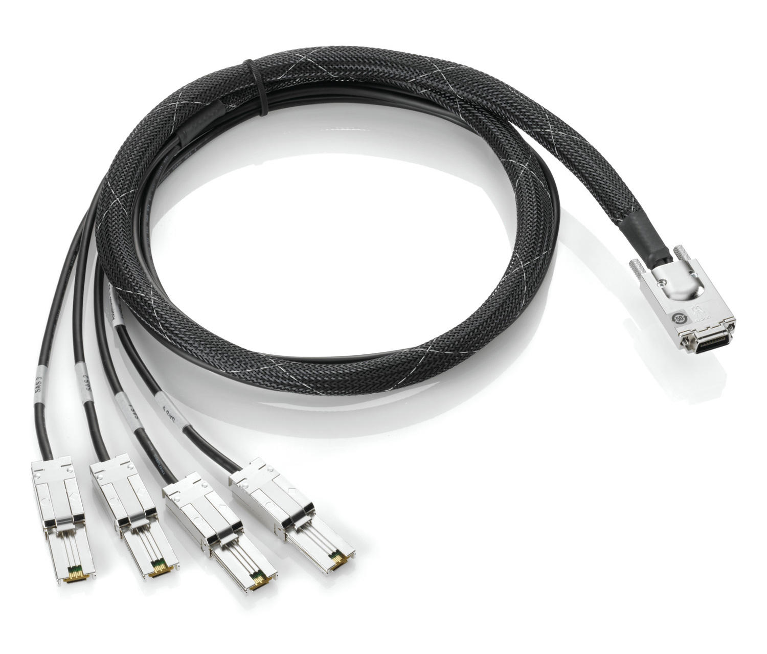 externe SAS naar mini-SAS fanout-kabel 2m