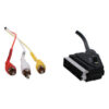 3x RCA naar Scart kabel 1